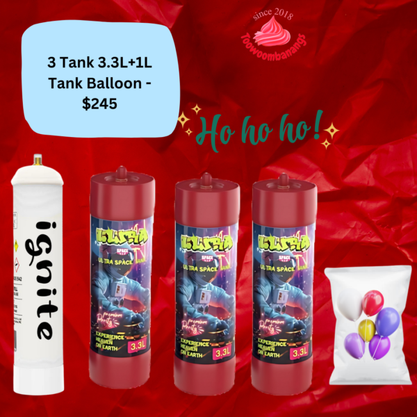 3 Tank 3.3L+1L Tank Balloon - $245